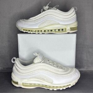 Nike Air Max 97 Triple White Men’s 9 Women’s 10.5 Classic Sneakers